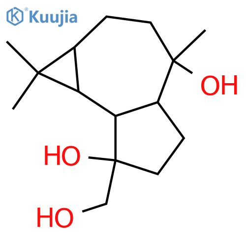 4,10,15-Aromadendranetriol; (1α,4α,5α,6α,7α,10β)-form structure
