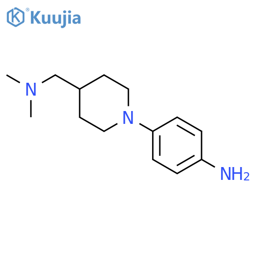 4-(4-((Dimethylamino)methyl)piperidin-1-yl)aniline structure