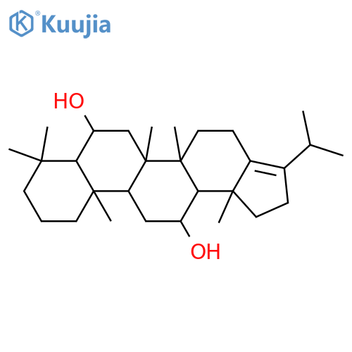 17(21)-Hopene-6,12-diol; (6α,12β)-form structure