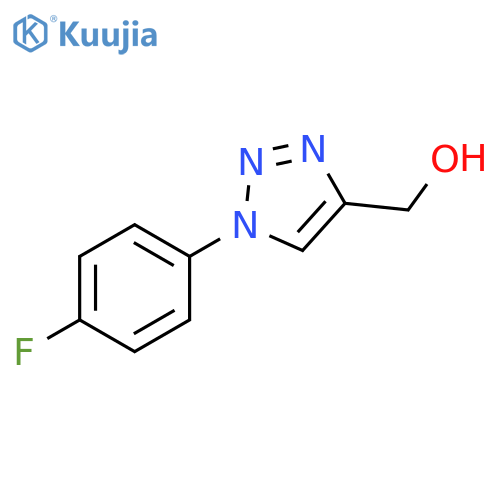 [1-(4-fluorophenyl)-1H-1,2,3-triazol-4-yl]methanol structure