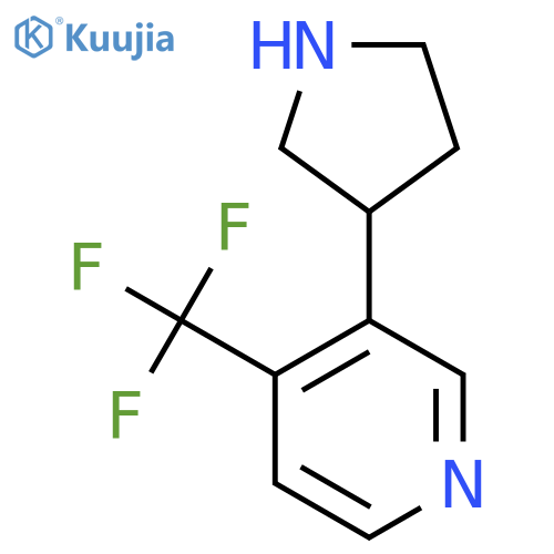 3-(pyrrolidin-3-yl)-4-(trifluoromethyl)pyridine structure