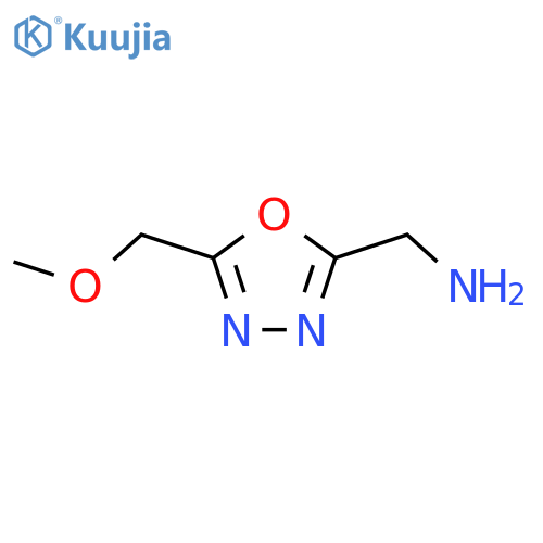 5-(methoxymethyl)-1,3,4-oxadiazol-2-ylmethanamine structure