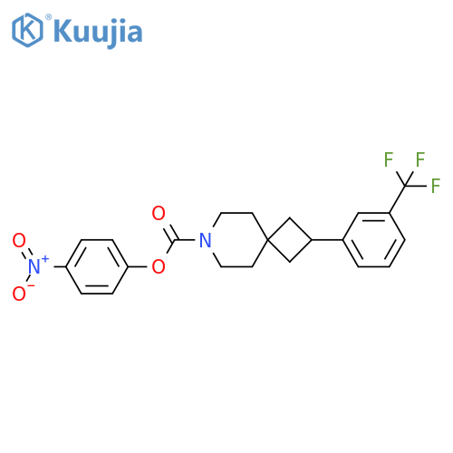 P-Nitrophenyl 2-(m-trifluoromethylphenyl)-7-aza-spiro[3.5]nonane-7-carboxylate structure