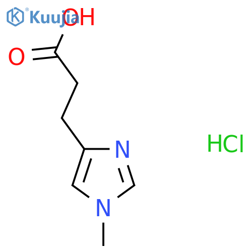 3-(1-methyl-1H-imidazol-4-yl)propanoic acid hydrochloride structure