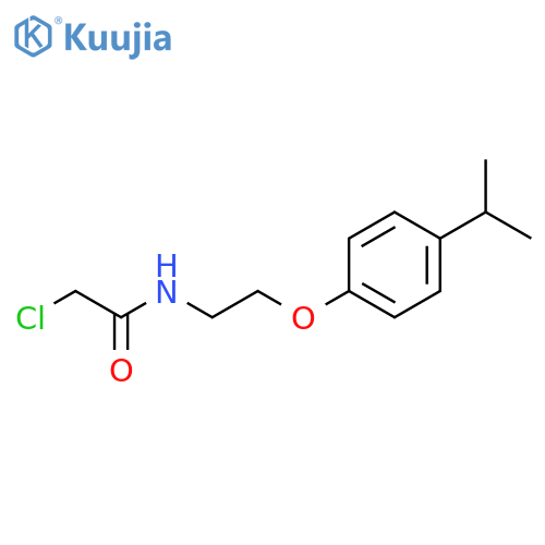 2-Chloro-N-{2-4-(propan-2-yl)phenoxyethyl}acetamide structure