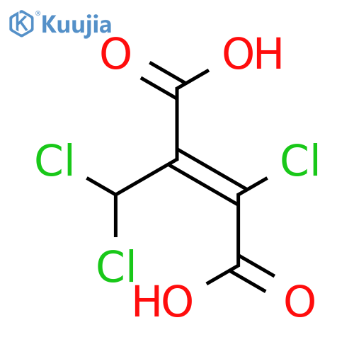 2-Chloro-3-(dichloromethyl)-2-butenedioic Acid (cis and trans mixture) structure