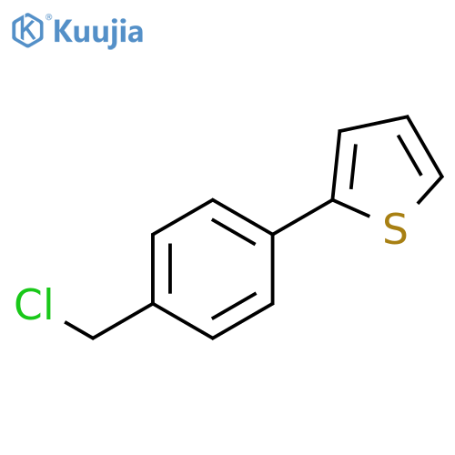 2-4-(chloromethyl)phenylthiophene structure