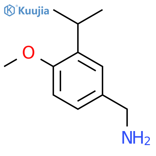4-methoxy-3-(propan-2-yl)phenylmethanamine structure