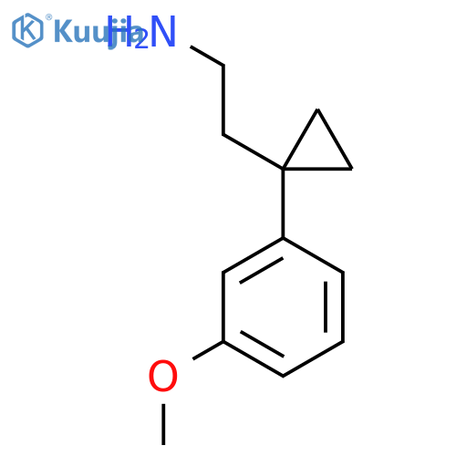 2-1-(3-methoxyphenyl)cyclopropylethan-1-amine structure