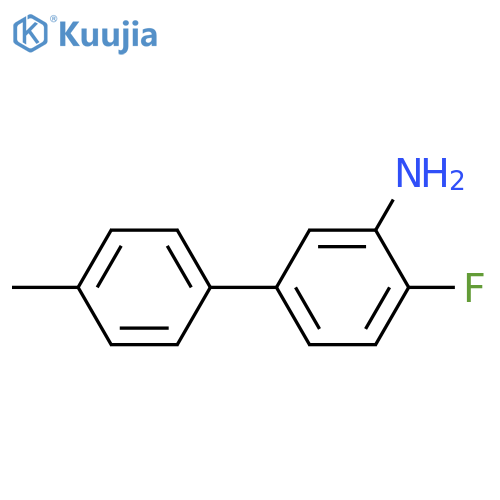4-Fluoro-4'-methylbiphenyl-3-amine structure