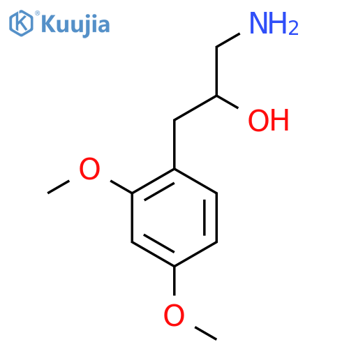 1-amino-3-(2,4-dimethoxyphenyl)propan-2-ol structure