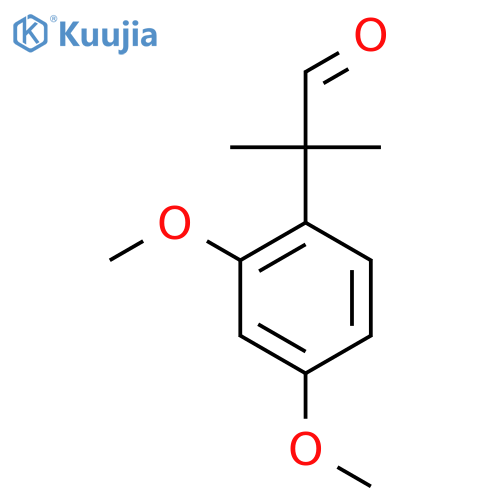 2-(2,4-dimethoxyphenyl)-2-methylpropanal structure