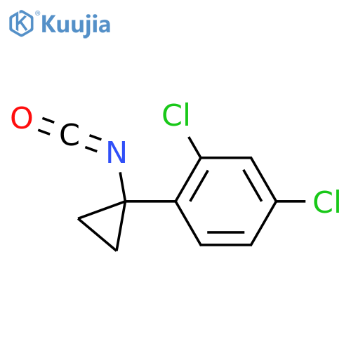 2,4-dichloro-1-(1-isocyanatocyclopropyl)benzene structure
