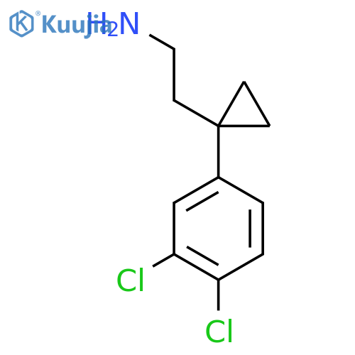 2-1-(3,4-dichlorophenyl)cyclopropylethan-1-amine structure
