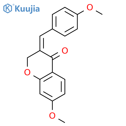 (3E)-2,3-dihydro-7-methoxy-3-[(4-methoxyphenyl)-methylene]-4H-1-benzopyran-4-one structure