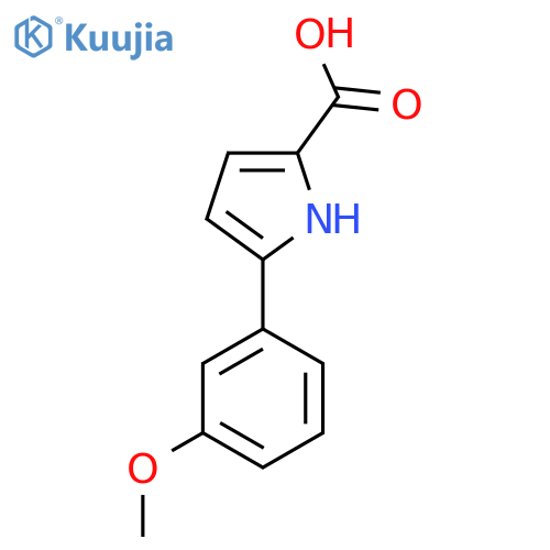 5-(3-Methoxyphenyl)-1H-pyrrole-2-carboxylic acid structure