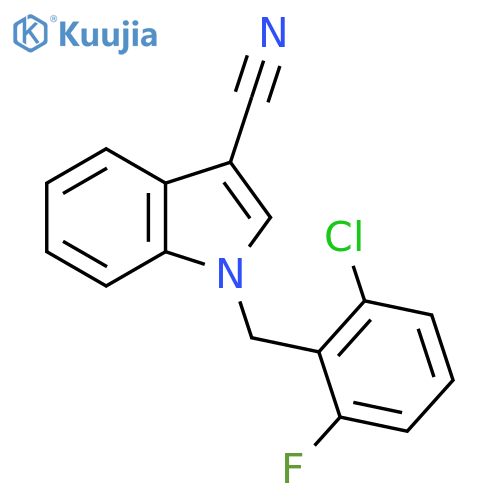 1-(2-Chloro-6-fluorobenzyl)-1H-indole-3-carbonitrile structure