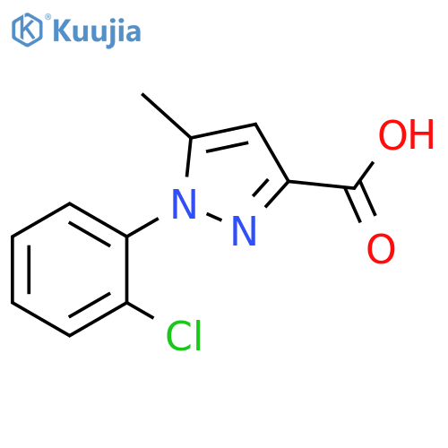 1-(2-chlorophenyl)-5-methyl-1H-pyrazole-3-carboxylic acid structure