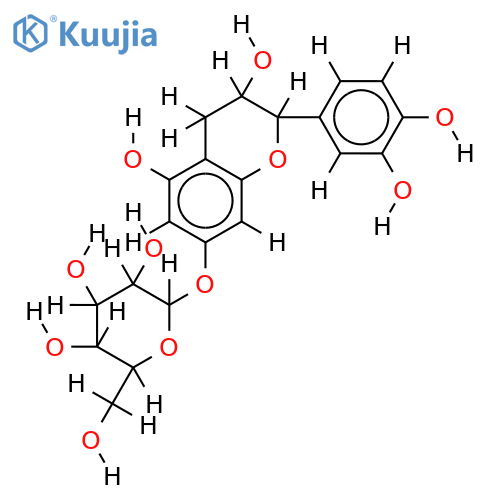(+)-catechin 7-O-beta-D-glucopyranoside structure