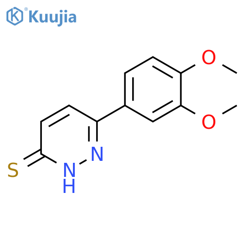 6-(3,4-dimethoxyphenyl)pyridazine-3-thiol structure