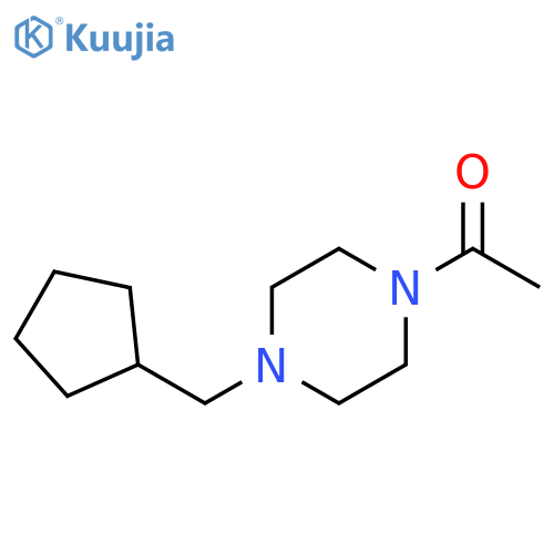 1-[4-(cyclopentylmethyl)piperazin-1-yl]ethan-1-one structure
