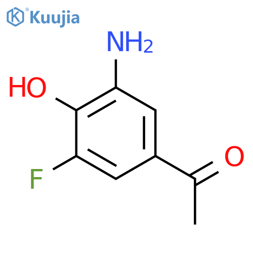 1-(3-Amino-5-fluoro-4-hydroxyphenyl)ethan-1-one structure
