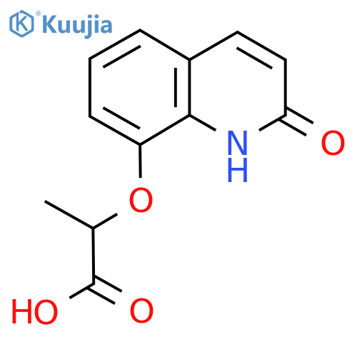 2-((2-Oxo-1,2-dihydroquinolin-8-yl)oxy)propanoic acid structure