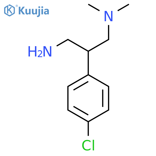 3-amino-2-(4-chlorophenyl)propyldimethylamine structure