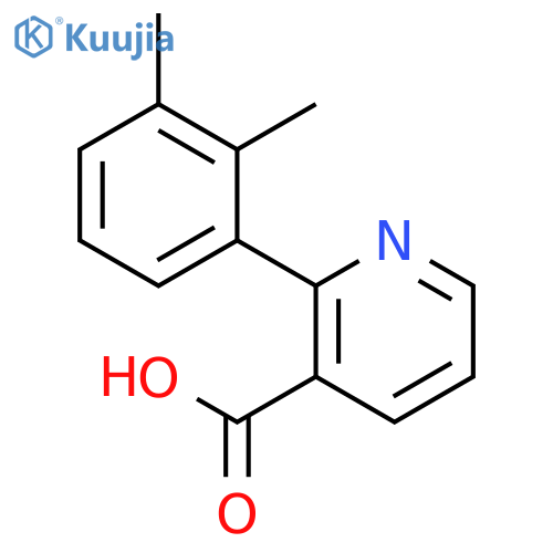 2-(2,3-dimethylphenyl)pyridine-3-carboxylic acid structure