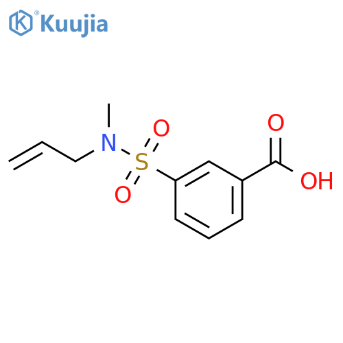 3-[methyl(prop-2-en-1-yl)sulfamoyl]benzoic acid structure