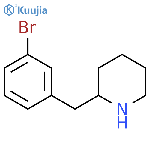 2-(3-bromophenyl)methylpiperidine structure