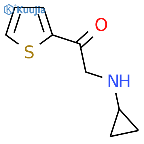 2-Cyclopropylamino-1-thiophen-2-yl-ethanone structure