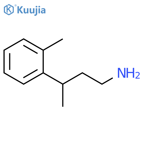 3-(2-methylphenyl)butan-1-amine structure