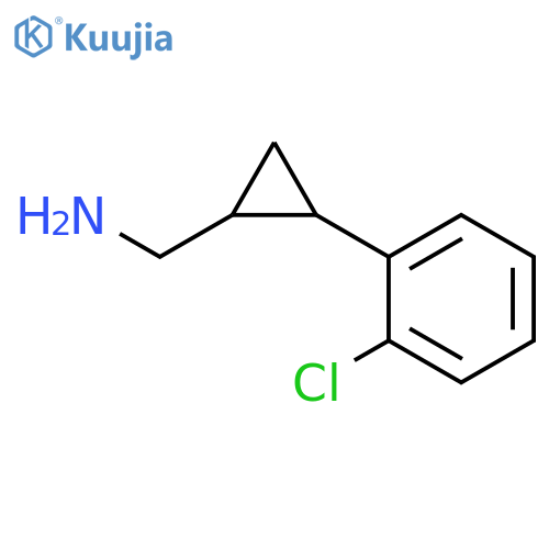 2-(2-chlorophenyl)cyclopropylmethanamine structure