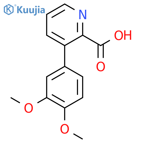 3-(3,4-Dimethoxyphenyl)picolinic acid structure