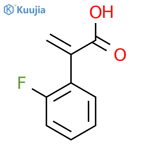 2-(2-fluorophenyl)prop-2-enoic acid structure