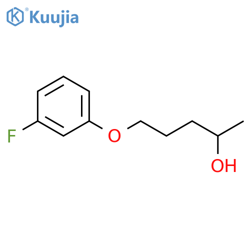 5-(3-fluorophenoxy)pentan-2-ol structure