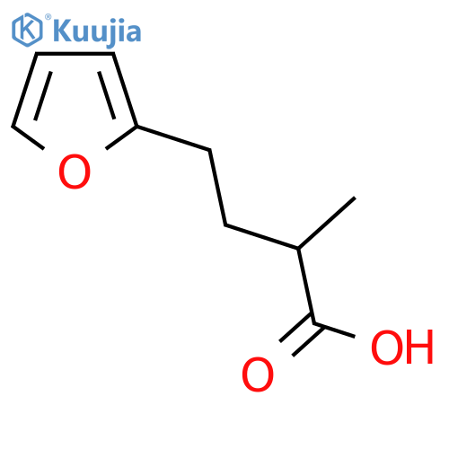 4-(furan-2-yl)-2-methylbutanoic acid structure