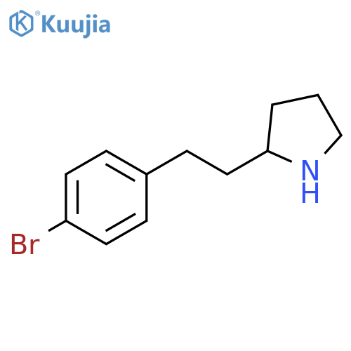 2-2-(4-bromophenyl)ethylpyrrolidine structure