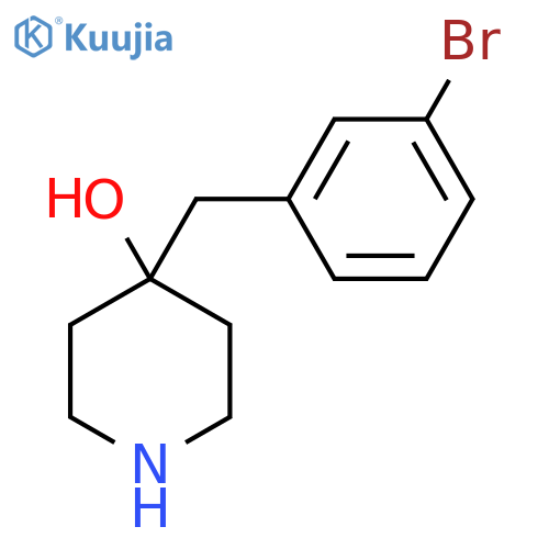 4-(3-bromophenyl)methylpiperidin-4-ol structure