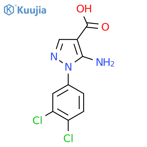 5-amino-1-(3,4-dichlorophenyl)-1H-pyrazole-4-carboxylic acid structure