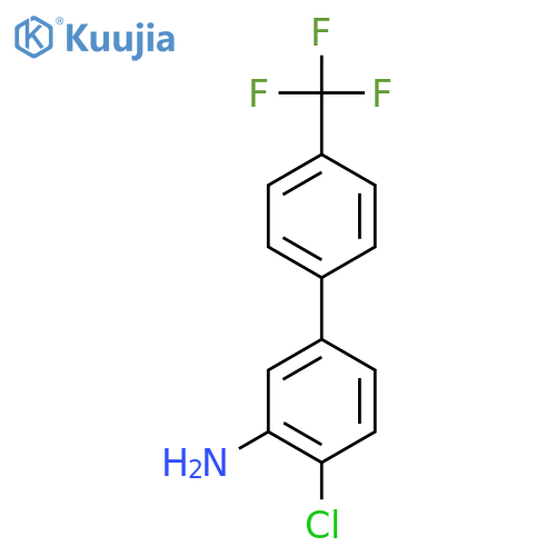 3-Amino-4-chloro-4'-(trifluoromethyl)biphenyl structure
