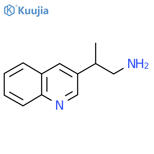 2-(quinolin-3-yl)propan-1-amine structure