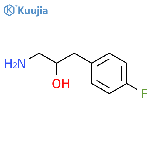 1-amino-3-(4-fluorophenyl)propan-2-ol structure
