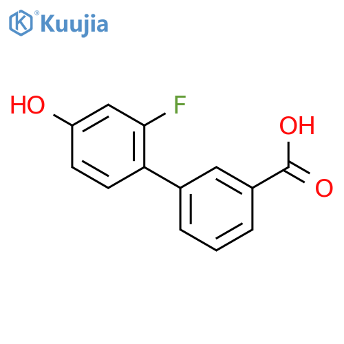 3-(2-fluoro-4-hydroxyphenyl)benzoic Acid structure