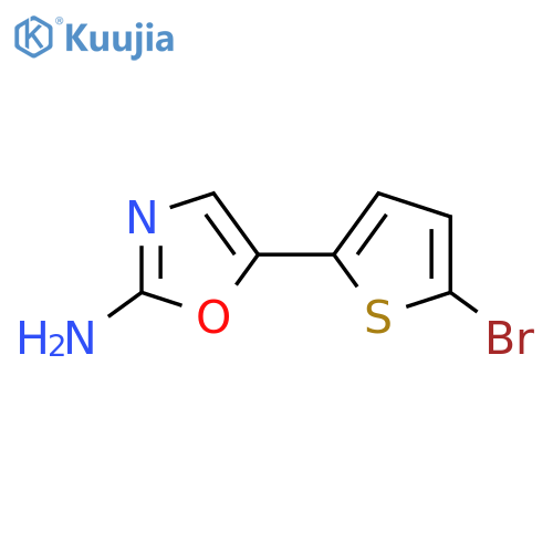 5-(5-bromothiophen-2-yl)-1,3-oxazol-2-amine structure