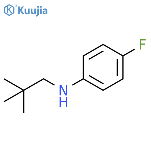 N-(2,2-dimethylpropyl)-4-fluoroaniline structure