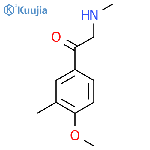 1-(4-Methoxy-3-methylphenyl)-2-(methylamino)ethan-1-one structure