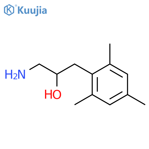 1-amino-3-(2,4,6-trimethylphenyl)propan-2-ol structure