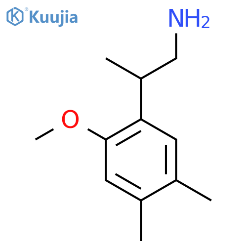 2-(2-methoxy-4,5-dimethylphenyl)propan-1-amine structure